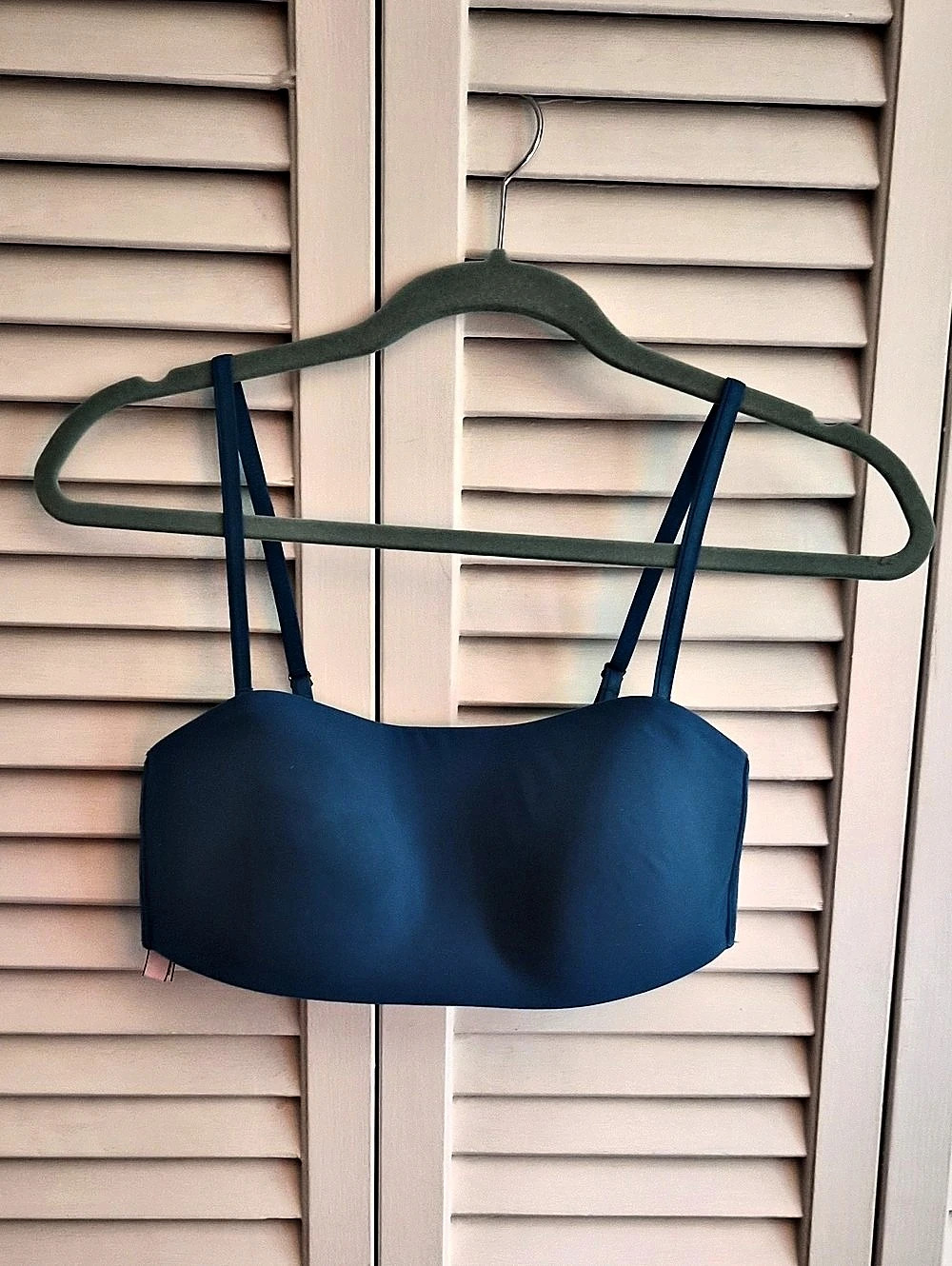 Victoria's Secret No-Wire Multi-Way Bandeau Bra Blue Medium